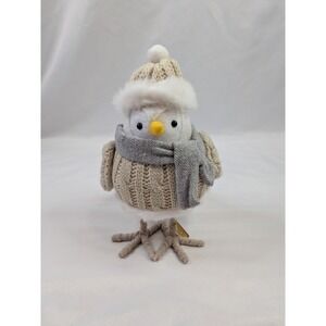 Target Wondershop 2023 Winter Bird Cove Tan Cable Knit Sweater‎ Scarf Decor